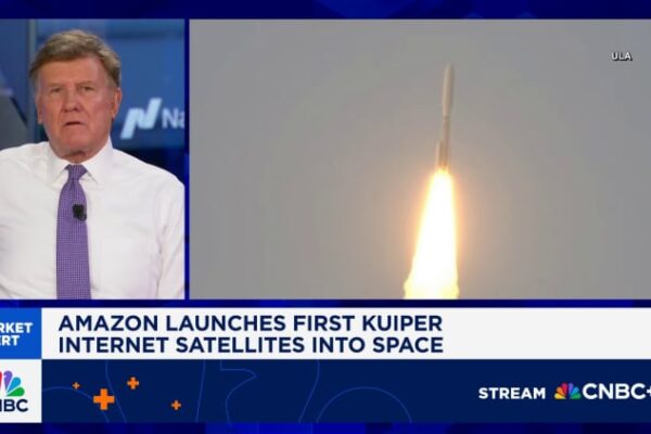Amazon teams up with rival Musk’s SpaceX to launch Kuiper satellites Amazon teams up with rival Musk’s SpaceX to launch Kuiper satellites