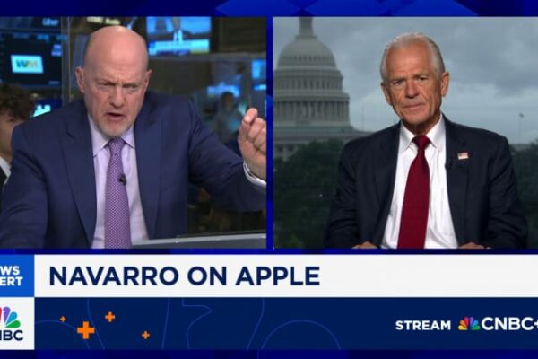 Navarro rips Apple for not moving production out of China fast enough