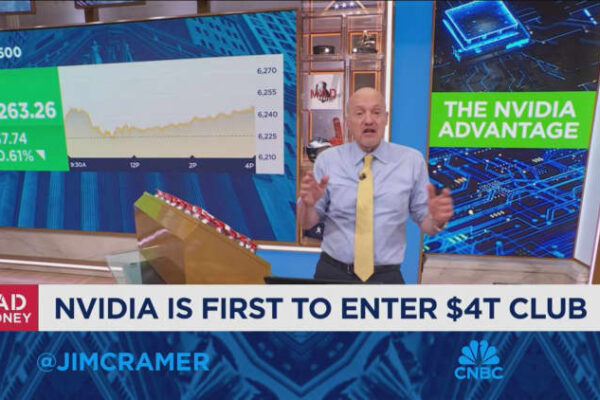 Jim Cramer reflects on Nvidia’s impact after record-breaking market cap
