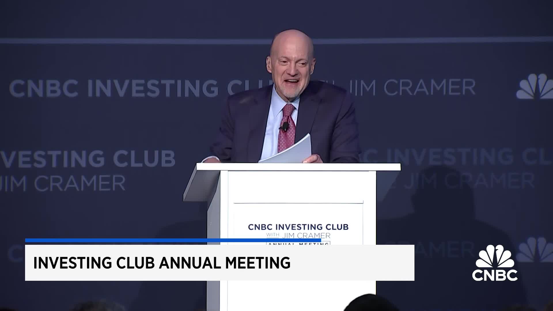 Watch the third annual meeting of the Investing Club with Jim Cramer
