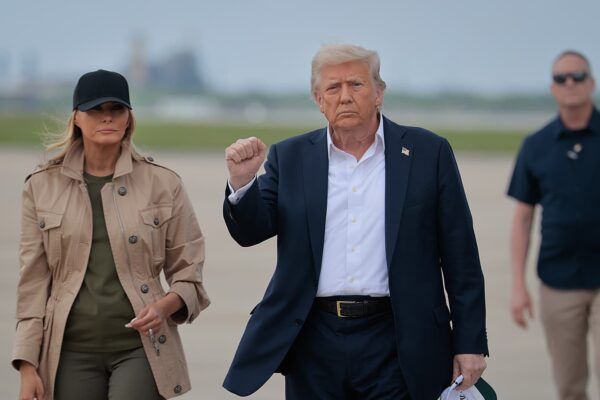 Trump visits Texas flood zone, defends government’s disaster response