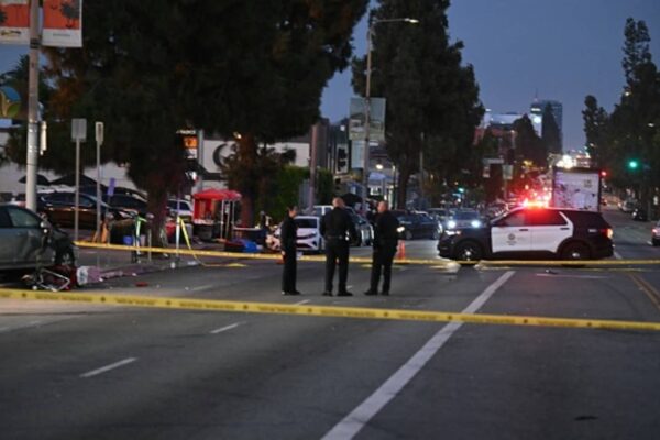 At least 30 hurt after car hits crowd outside Los Angeles club, fire department says