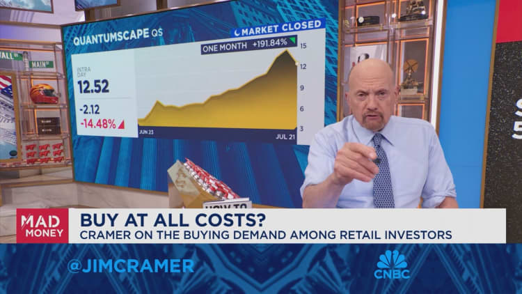 Jim Cramer names stocks hyped up by retail investors that are set to keep running Jim Cramer names stocks hyped up by retail investors that are set to keep running