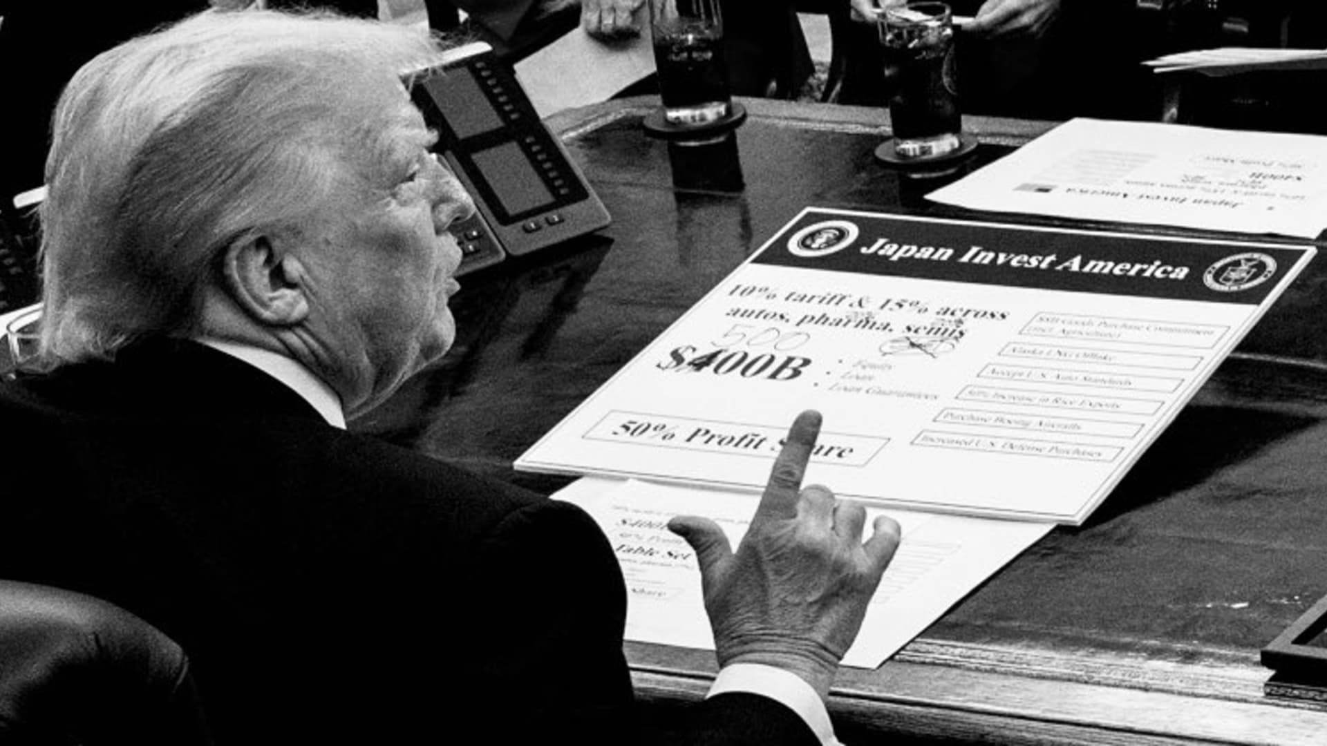 Trump’s Japan trade deal card was altered by hand