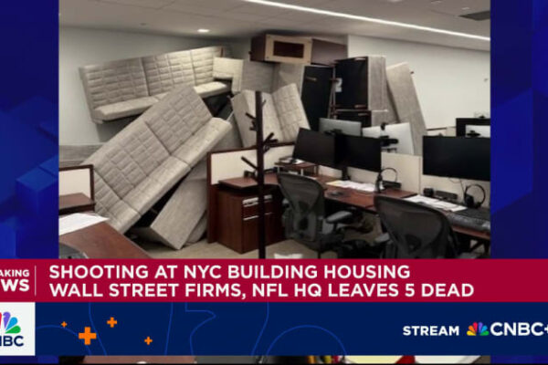 NFL employee seriously injured in shooting at NYC headquarters