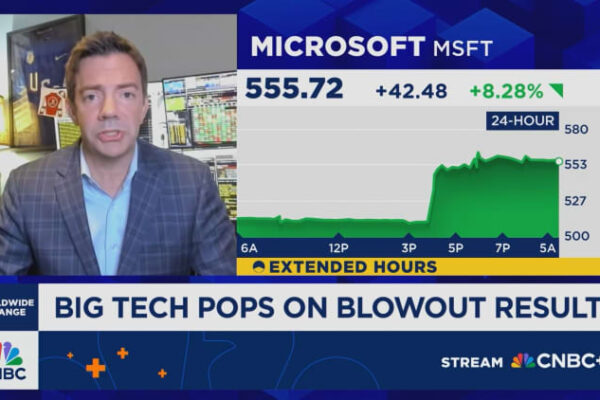 Meta, Microsoft stocks rise on strong earnings and AI spending boom