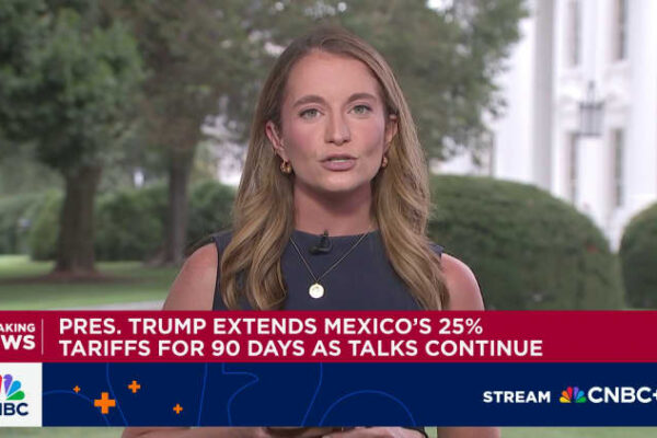 Trump extends Mexico’s 25% tariffs for 90 days as talks continue