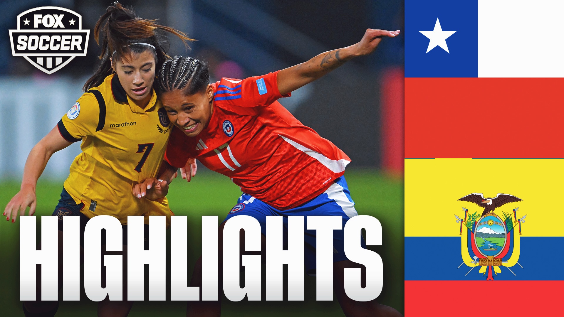 Chile vs. Ecuador 2025 Copa América Femenina Highlights | FOX Soccer
