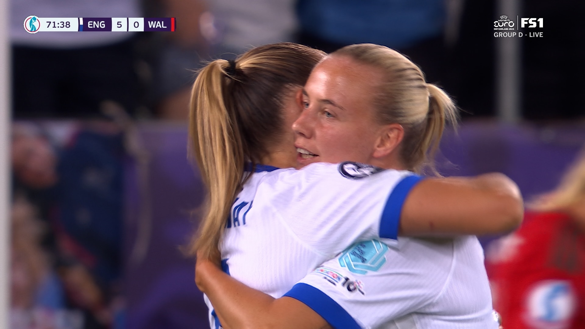 Beth Mead finishes inside the box, extending England's lead over Wales