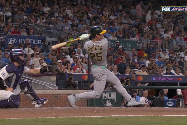 Brent Rooker hits three-run HR to trim American League's deficit to the National League