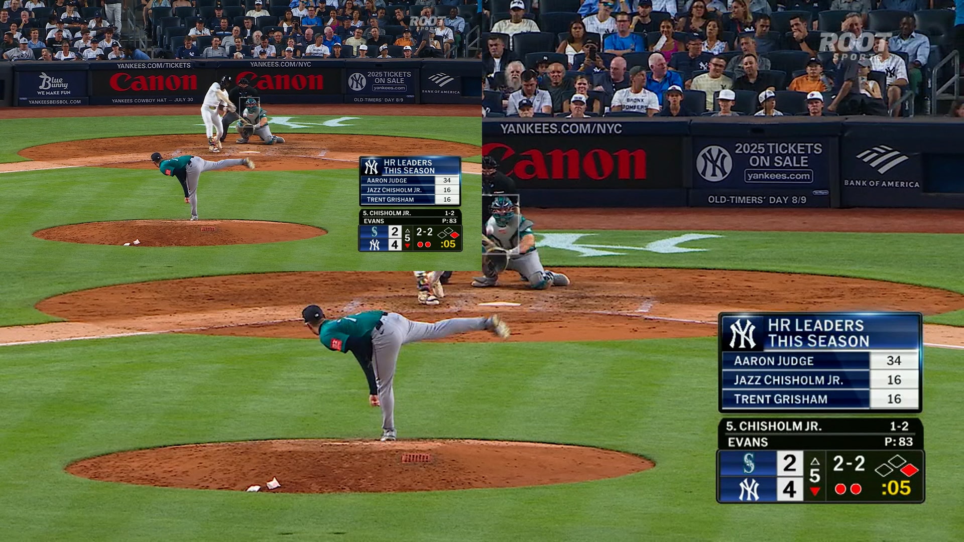 Jazz Chisholm Jr. cranks a two-run home run, extending Yankees' lead over Mariners