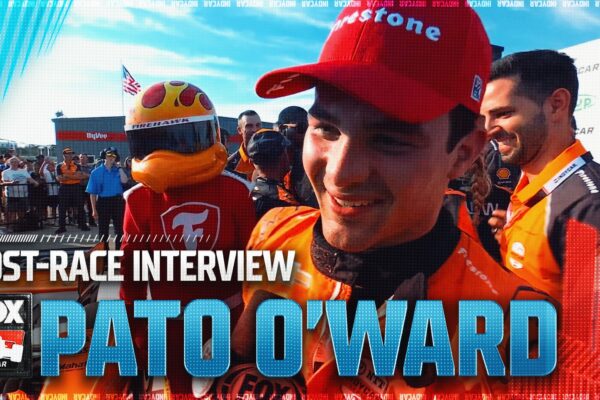 POST-RACE INTERVIEWS: Pato O'Ward on first win of the season at Iowa Speedway | INDYCAR on FOX
