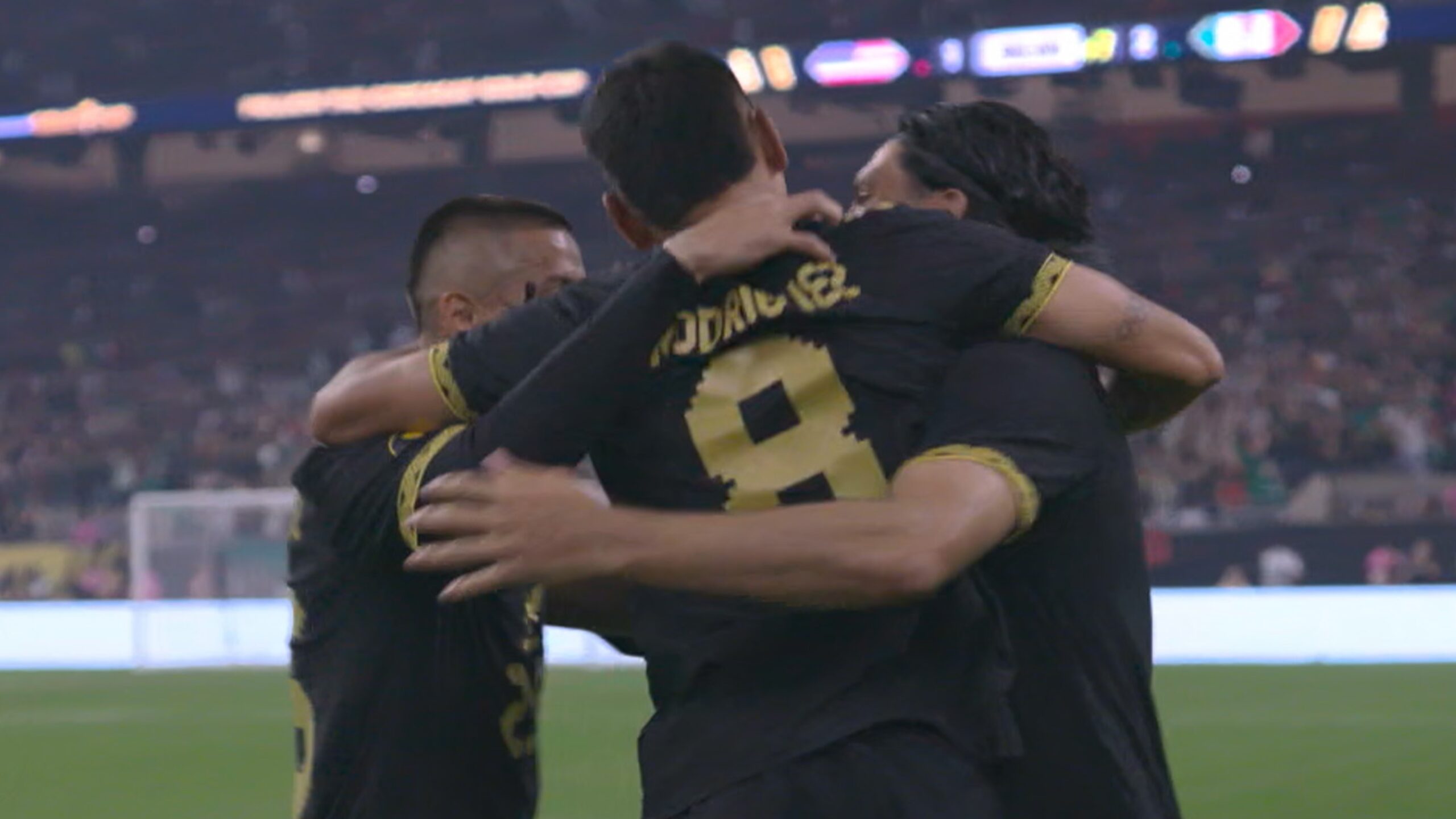 Mexico celebrates winning Gold Cup against United States
