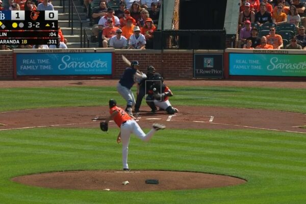 Rays' Jonathan Aranda smacks a 467-foot two-run home run vs. Orioles
