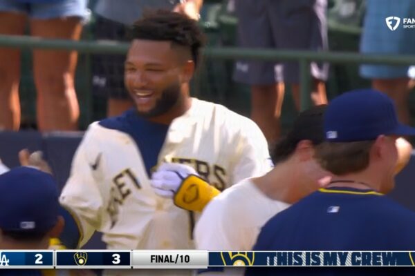 Brewers' Jackson Chourio walks it off in 10th inning to complete sweep over Dodgers