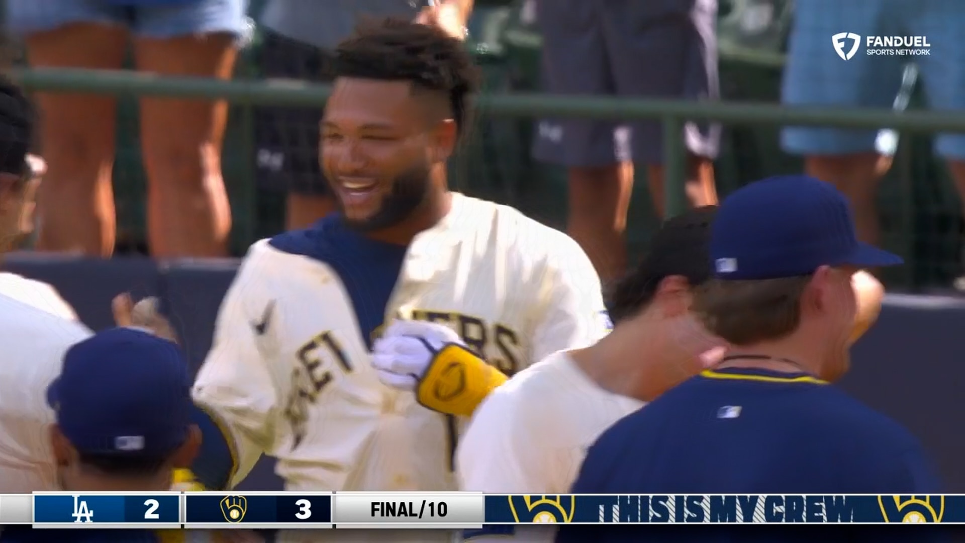 Brewers' Jackson Chourio walks it off in 10th inning to complete sweep over Dodgers