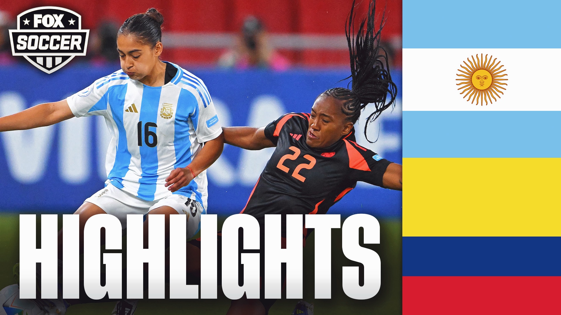 Argentina vs. Colombia 2025 Copa América Femenina Highlights | FOX Soccer