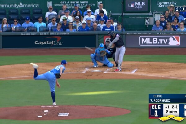 Johnathan Rodríguez's double extends Guardians lead 3-0 against Royals