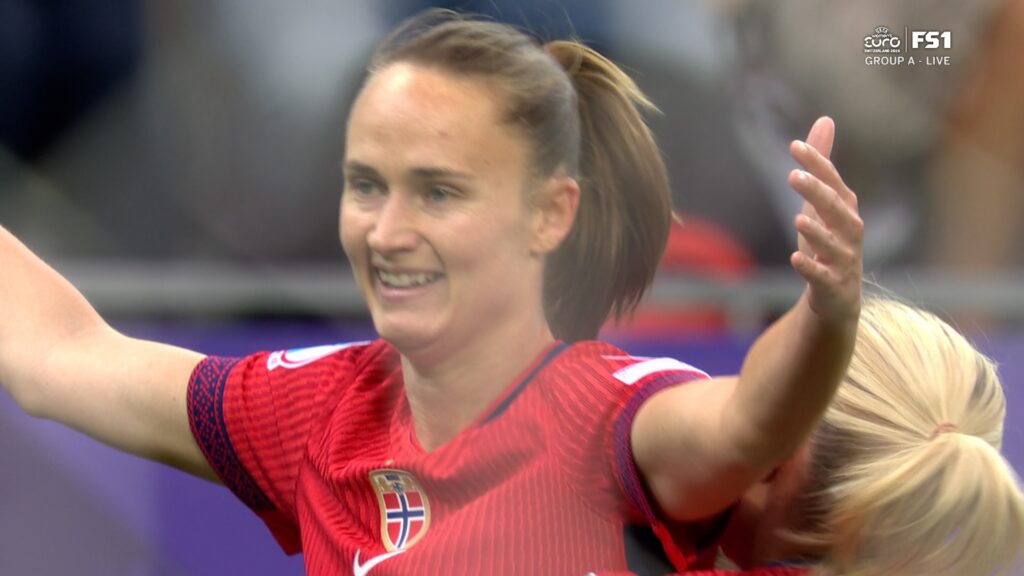 Caroline Graham Hansen's goal off the post gives Norway the lead over Finland