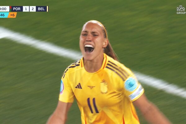 Belgium's Janice Cayman scores game-winning goal to defeat Portugal, 2-1