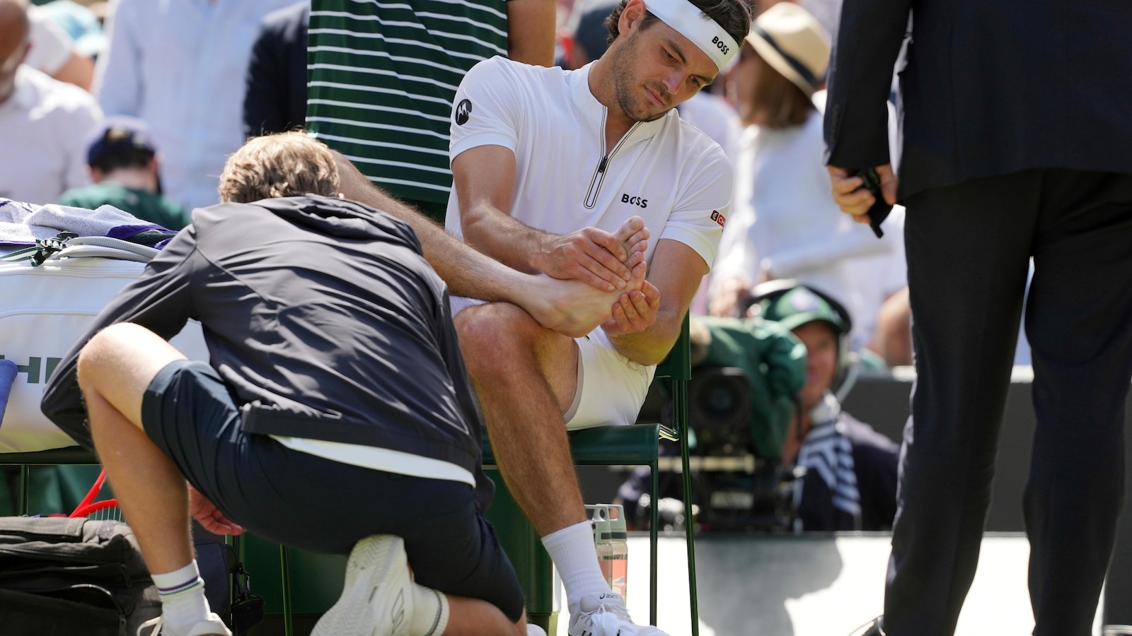 Taylor Fritz credits girlfriend Morgan Riddle after Wimbledon win sends him to semifinal Taylor Fritz credits girlfriend Morgan Riddle after Wimbledon win sends him to semifinal