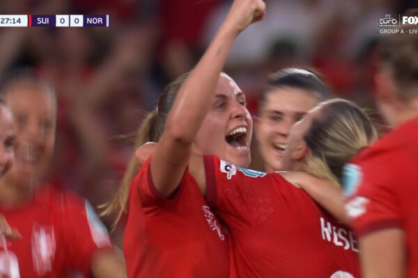Nadine Riesen's goal in 28' gives Switzerland a 1-0 lead over Norway Nadine Riesen's goal in 28' gives Switzerland a 1-0 lead over Norway