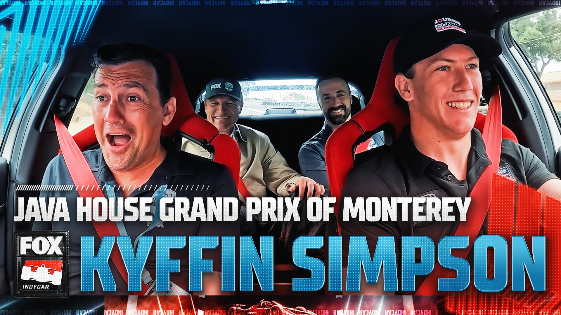 Kyffin Simpson takes Will Buxton around Laguna Seca before Grand Prix of Monterey Kyffin Simpson takes Will Buxton around Laguna Seca before Grand Prix of Monterey