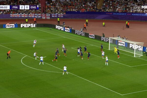 England Keira Walsh scores from outside the box to shorten deficit against France