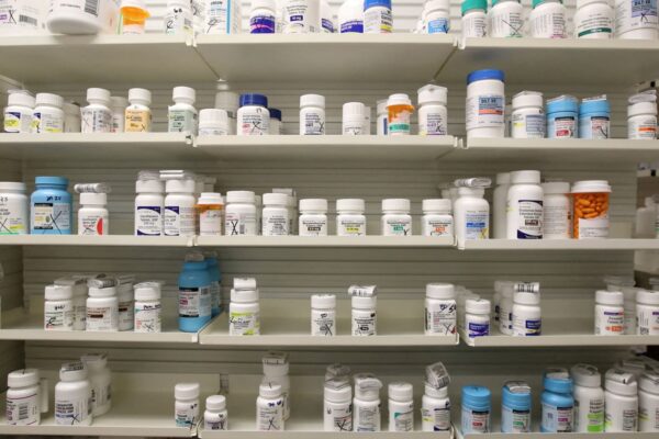 The S&P 500 heads for a fifth day of declines, but drug stocks are a bright spot