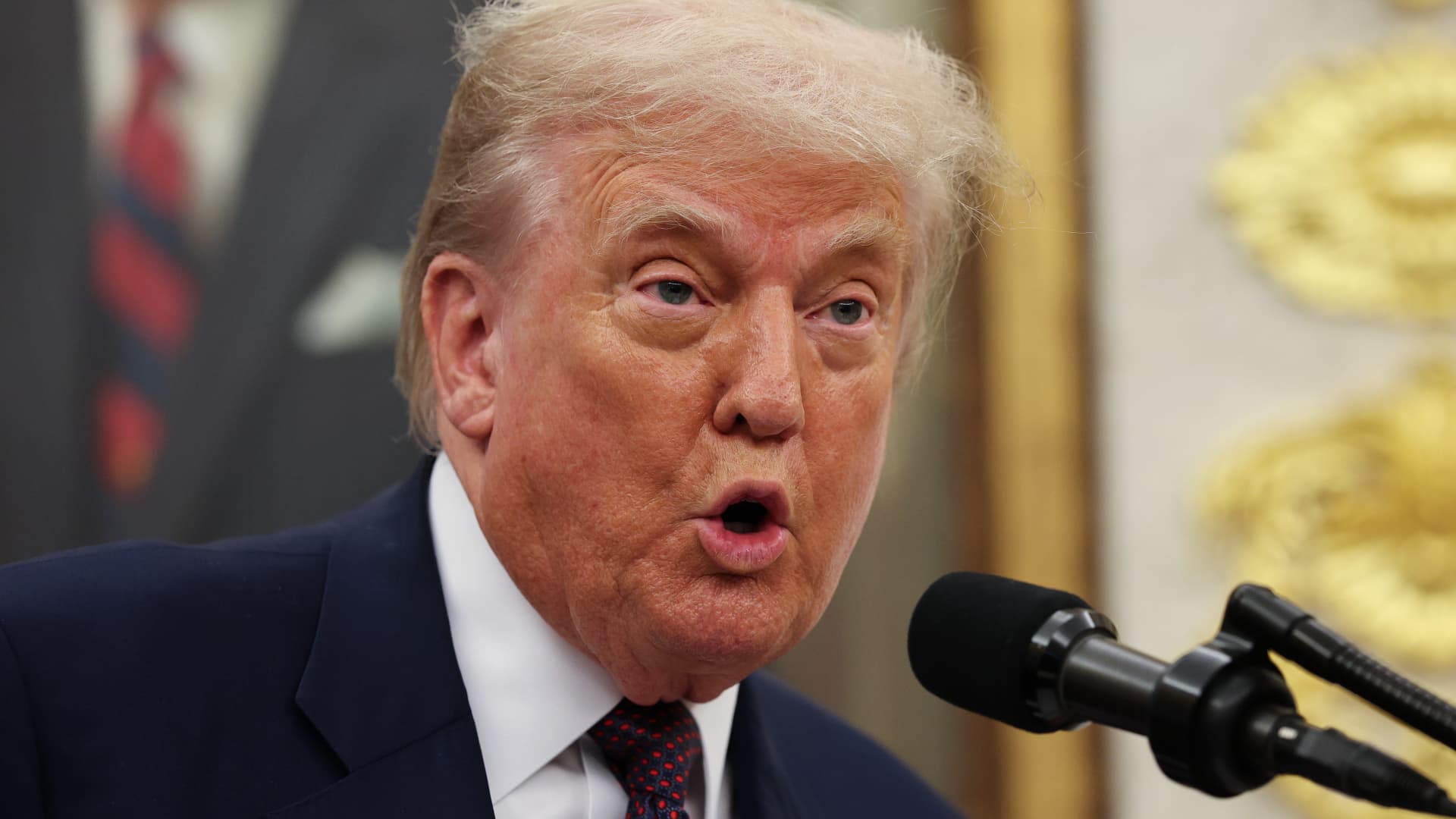 Trump vows 100% tariff on chips, unless companies are building in the U.S.