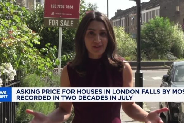 London housing market sees sharp drop in asking prices