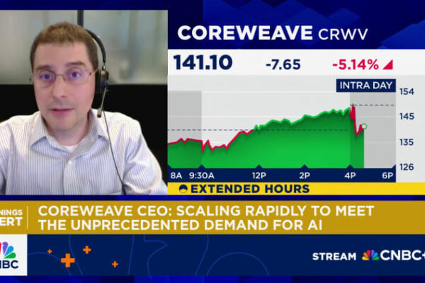 CoreWeave drops 14% on wider-than-expected loss ahead of lockup expiry