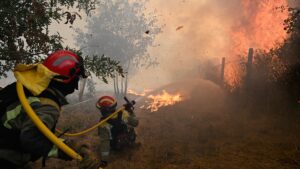 Temperature records in Europe amid extreme heat and wildfires