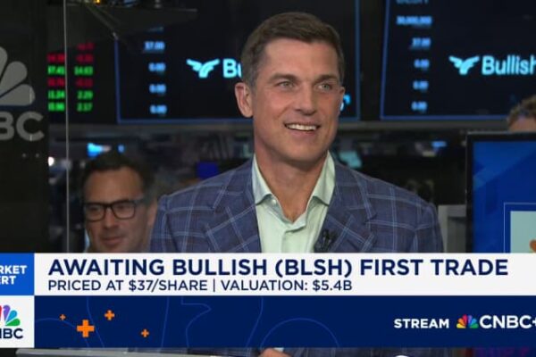 Bullish stock soars 83% in NYSE debut after crypto IPO