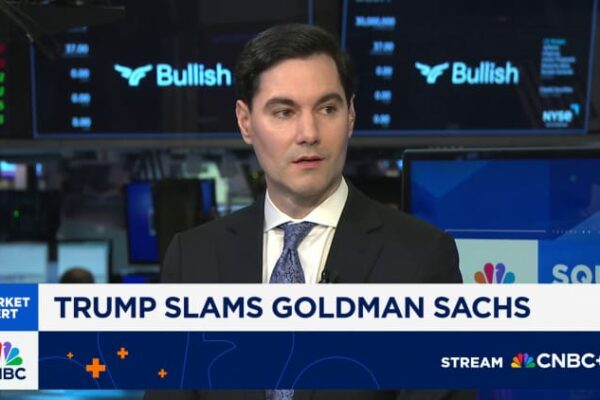 Goldman stands by call that consumers will bear the brunt of tariffs after Trump blasts bank’s economist