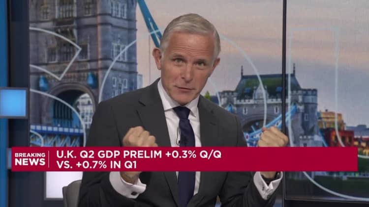 UK economy grows by better-than-expected 0.3% in second quarter UK economy grows by better-than-expected 0.3% in second quarter