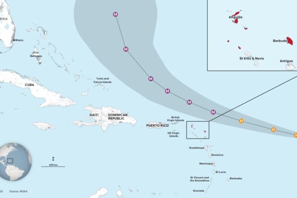 Strengthens to Category 4 in Caribbean
