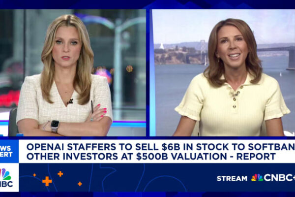 OpenAI in talks to sell  billion in stock at about 0 billion