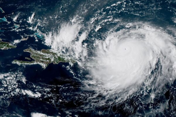 Hurricane Erin Caribbean