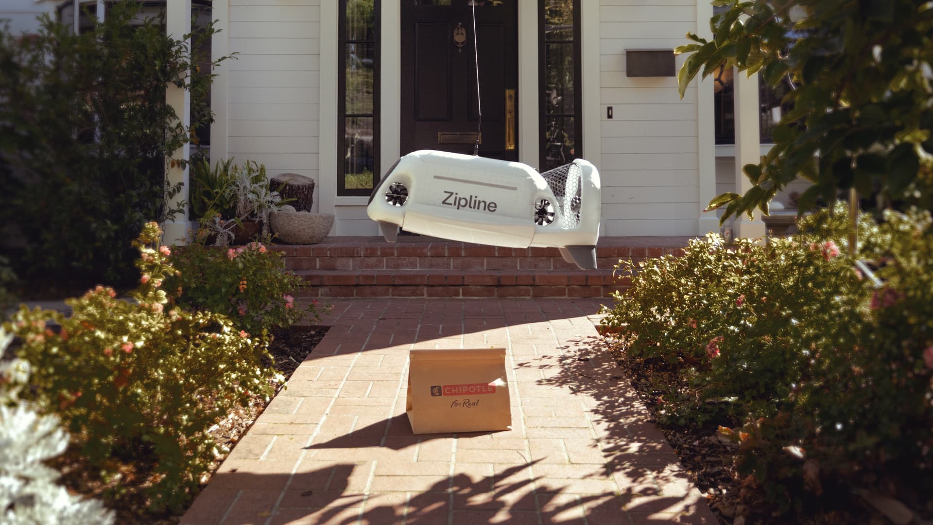 Chipotle teams up with Zipline to test drone delivery Chipotle teams up with Zipline to test drone delivery