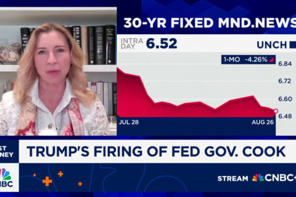 Trump firing Cook could damage Fed independence: Rebecca Patterson