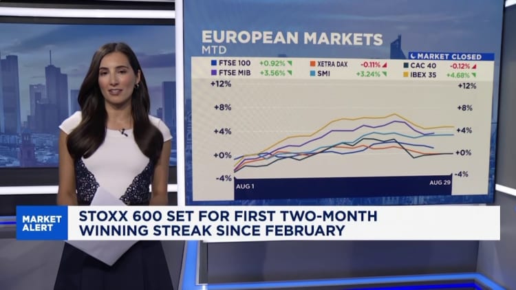 European markets on Fri Aug. 29: August gains, Inflation prints