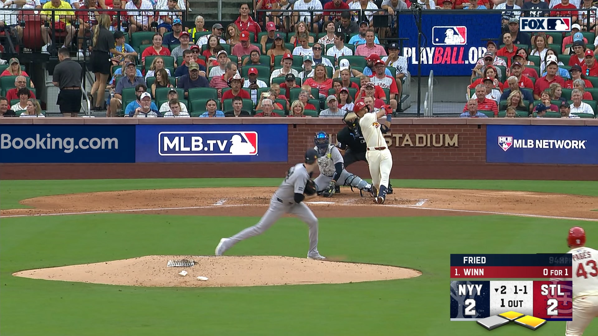 Masyn Winn crushes three-run home run to give Cardinals lead over Yankees