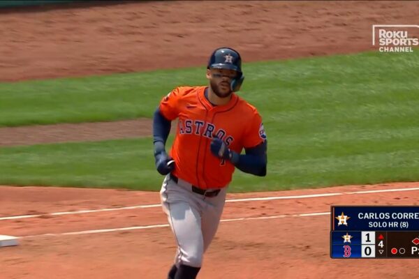 Astros' Carlos Correa crushes solo home run vs. Red Sox