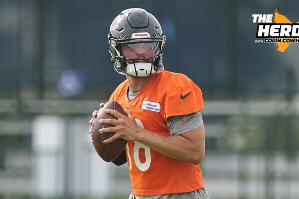 Caleb Williams throws fit after mistake in rep during Bears training camp | The Herd