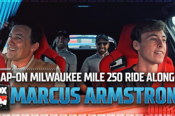 Marcus Armstrong takes Will Buxton, James Hinchcliffe & Jack Harvey around Wisconsin State Fair Park