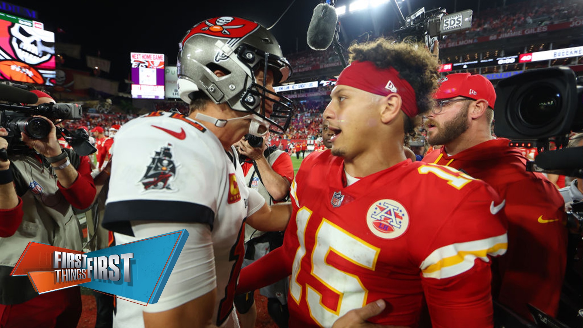 Tom Brady on Patrick Mahomes: ‘In the biggest moments, you can depend on him the most’ | First Things First