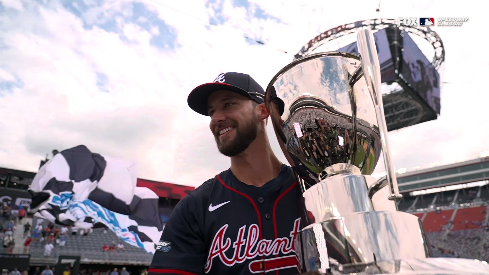 Eli White Hits 2 HRs To Help Braves Beat Reds In MLB Speedway Classic At Bristol