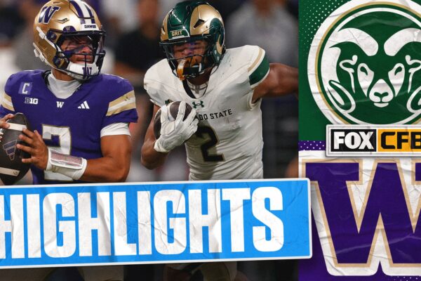 Colorado State Rams vs. Washington Huskies Highlights | FOX College Football