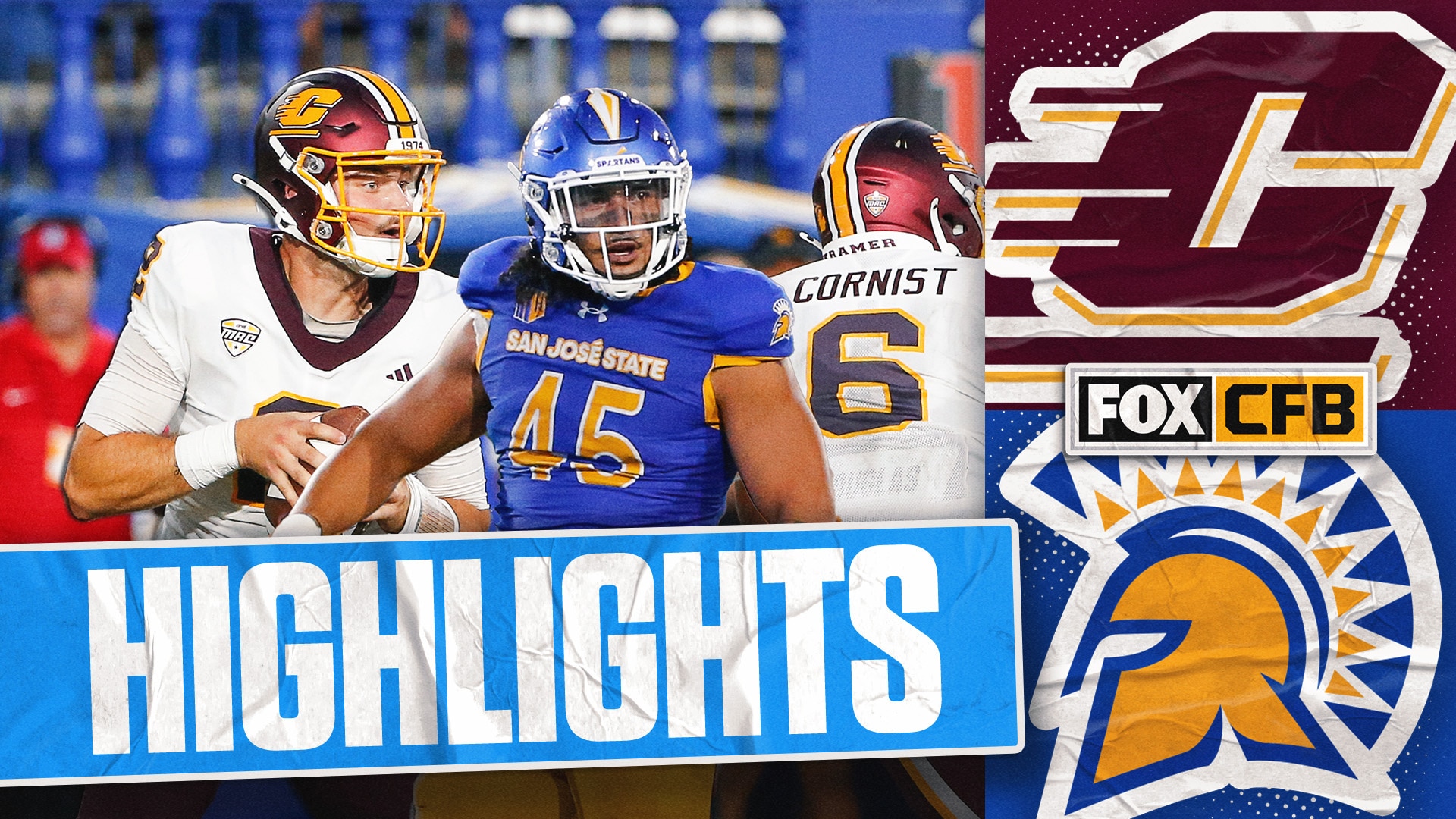 Central Michigan Chippewas vs. San Jose State Spartans Highlights | FOX College Football